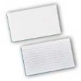 3x5'' White Index Cards